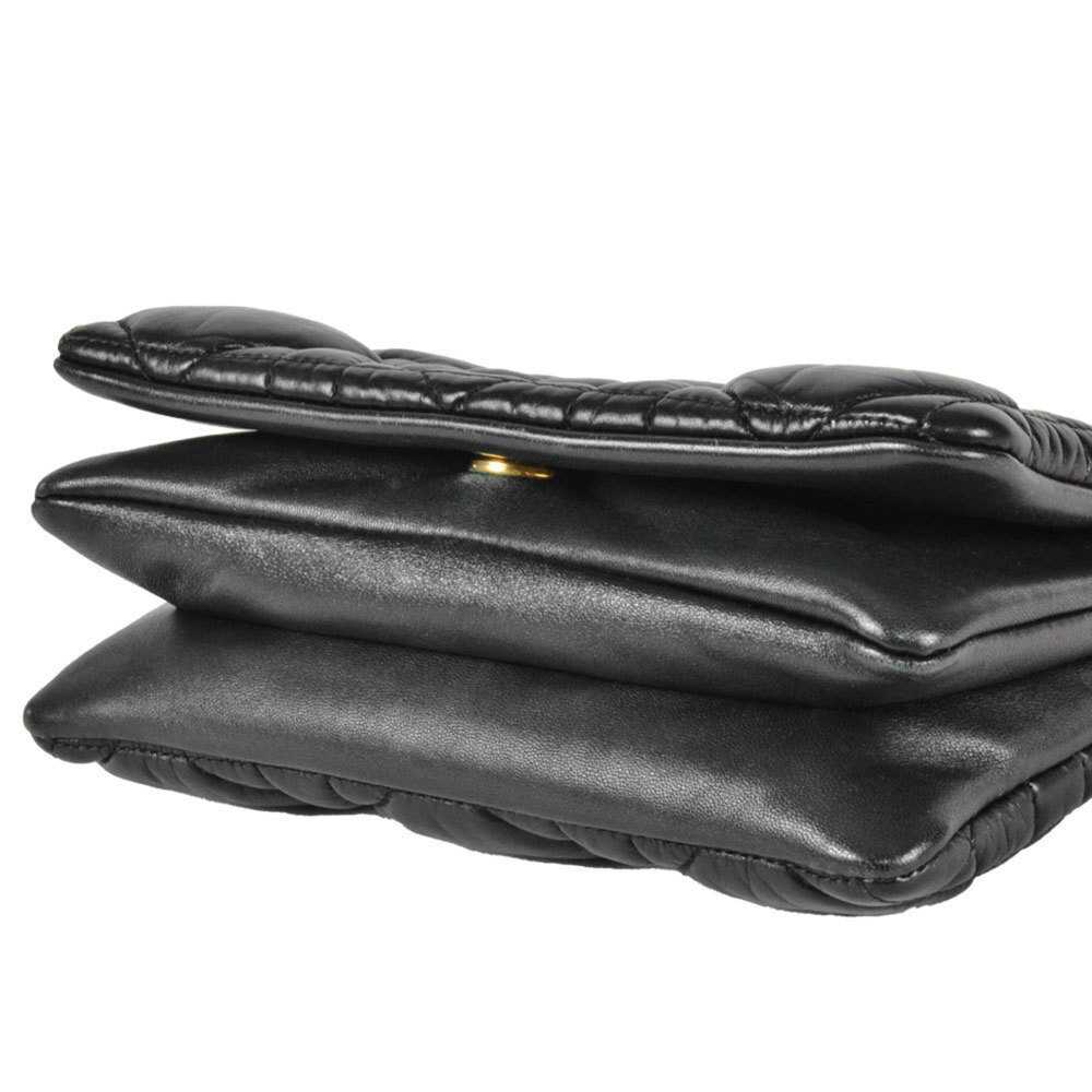 CHRISTIAN DIOR Black Leather Shoulder Bag - Picture 4 of 10